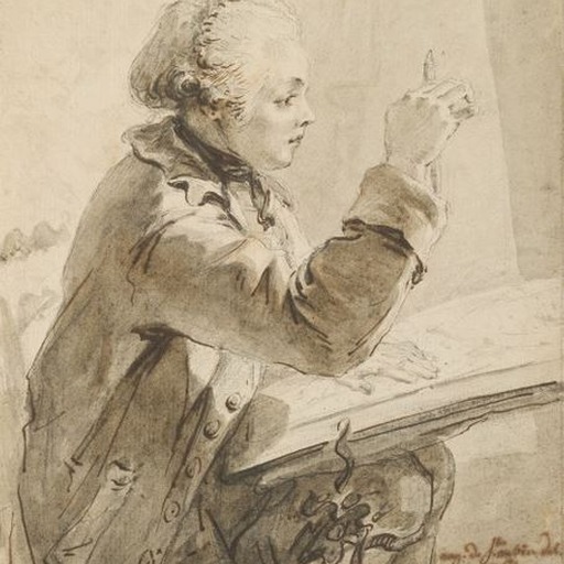 Portrait of Augustin de Saint-Aubin