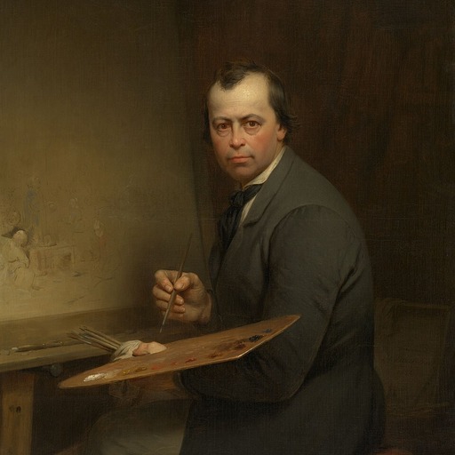 Portrait of Ferdinand de Braekeleer the Elder