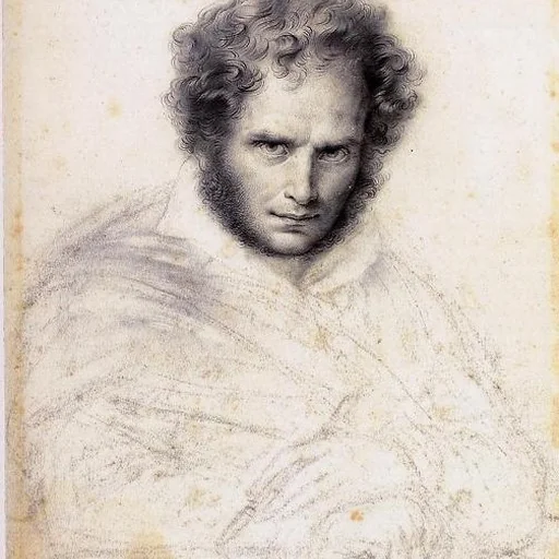Portrait of Anne-Louis Girodet