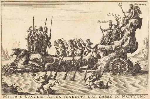 Hiclo e Naucleo Argon condotti nel carro di Nettuno