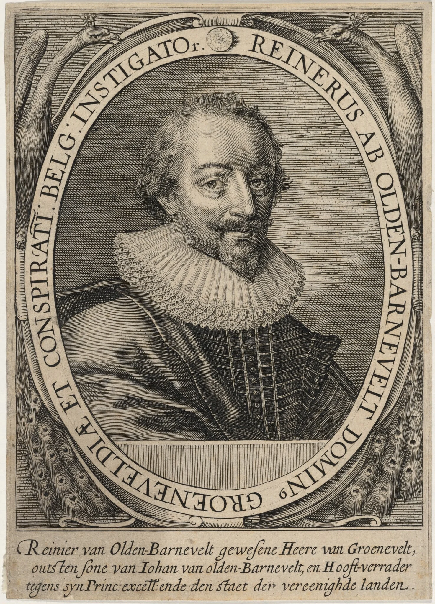 Reinier van Oldenbarneveldt, by Unknown 19th Century, ink, 1850