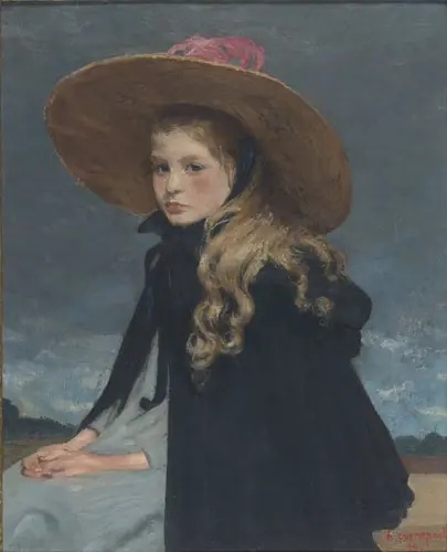 Henriette with large hat