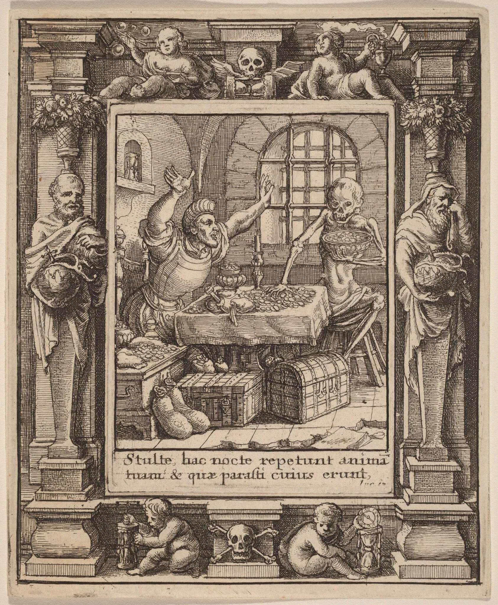 Miser, by Wenceslaus Hollar, ink, 1651
