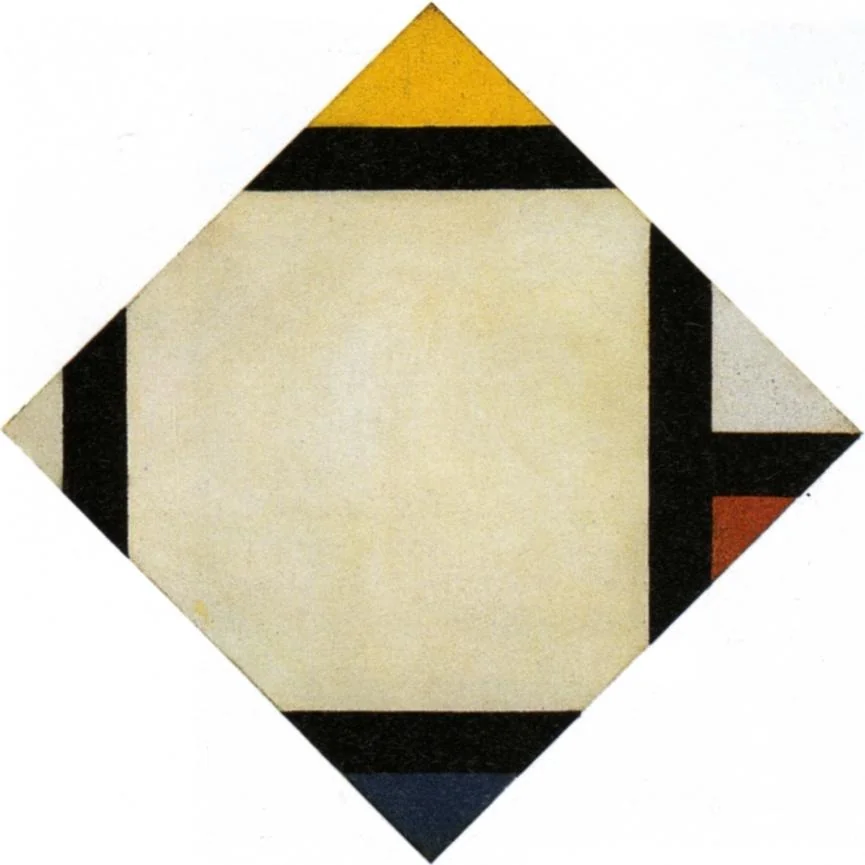 Contra-Composition VII, by Theo van Doesburg, oil, 1924