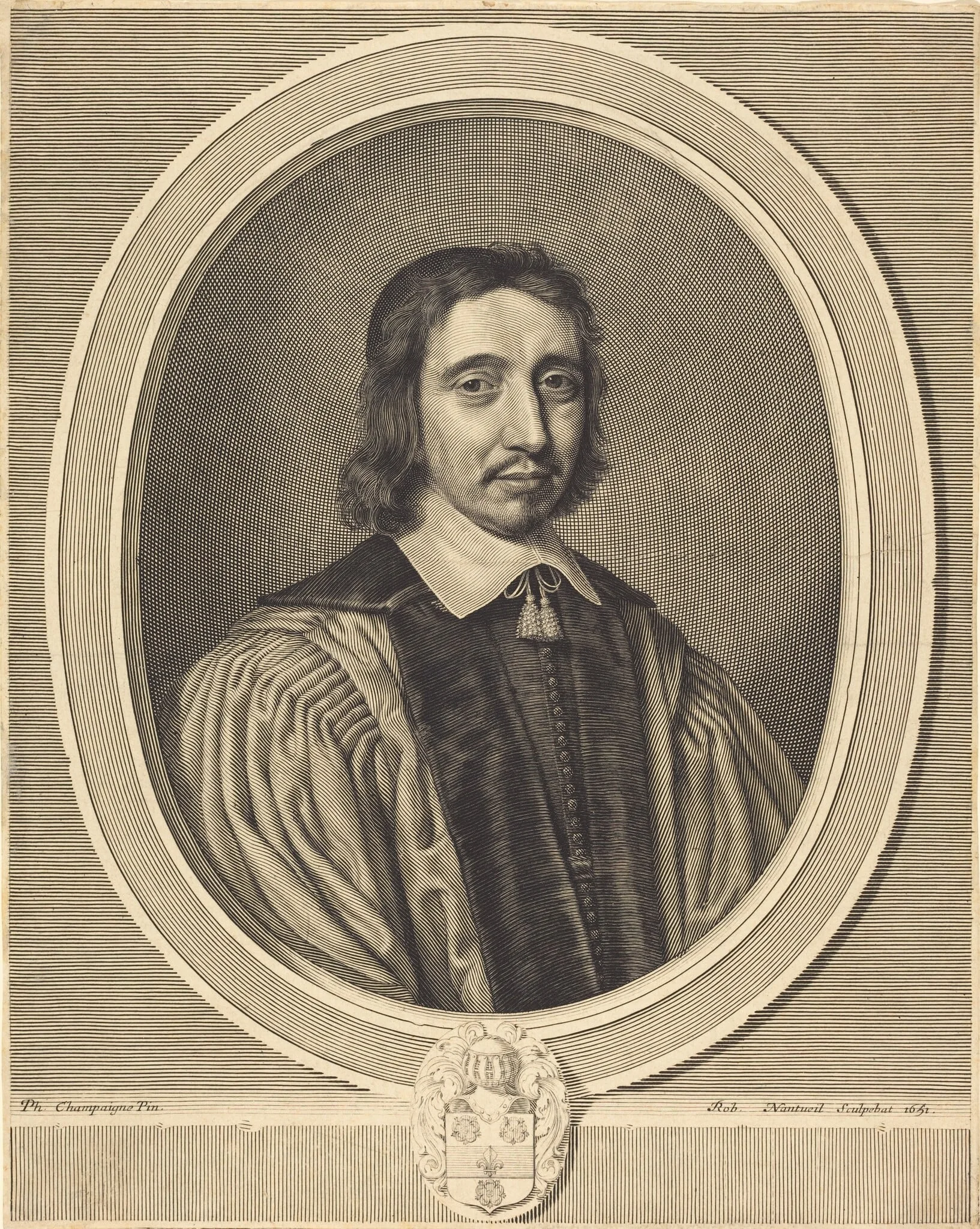 Charles Benoise, by Robert Nanteuil, ink, 1651