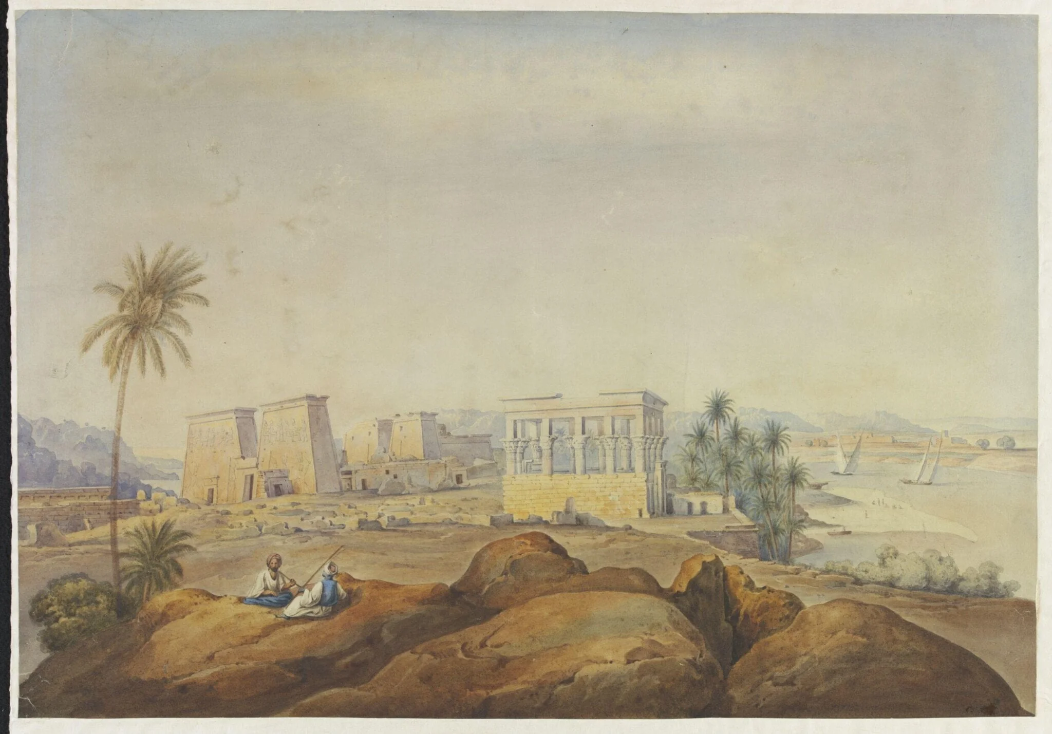 The Temple of Isis and Kiosk of Trajan on the Island of Philae