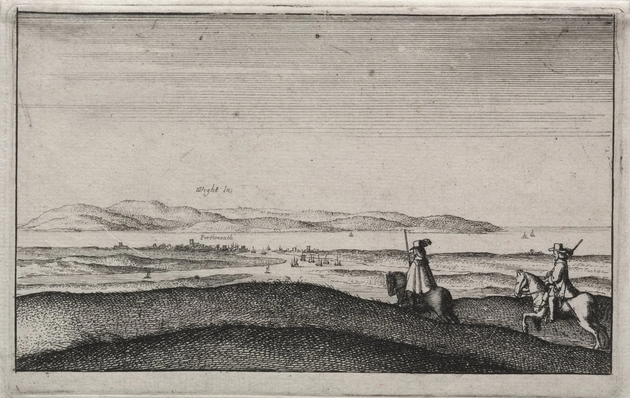 English Views:  Isle of Wight from Portsmouth
