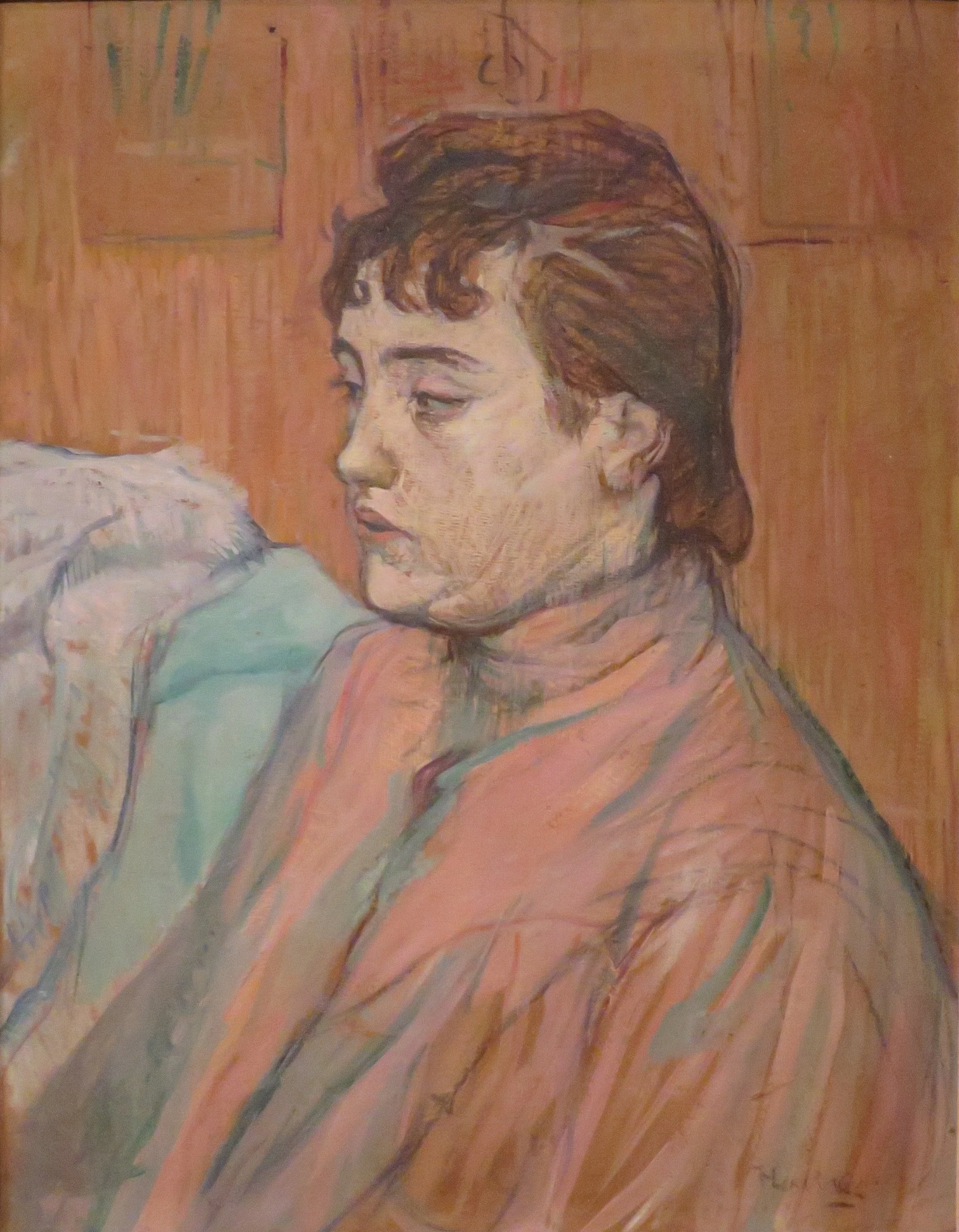 The Streetwalker, by Henri de Toulouse-Lautrec, oil, 1897