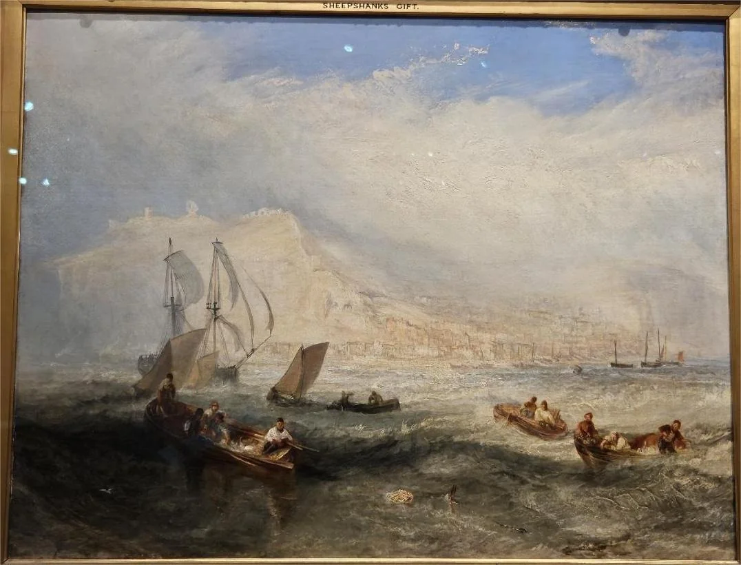 Line Fishing, off Hastings, by Joseph Mallord William Turner, oil, 1835