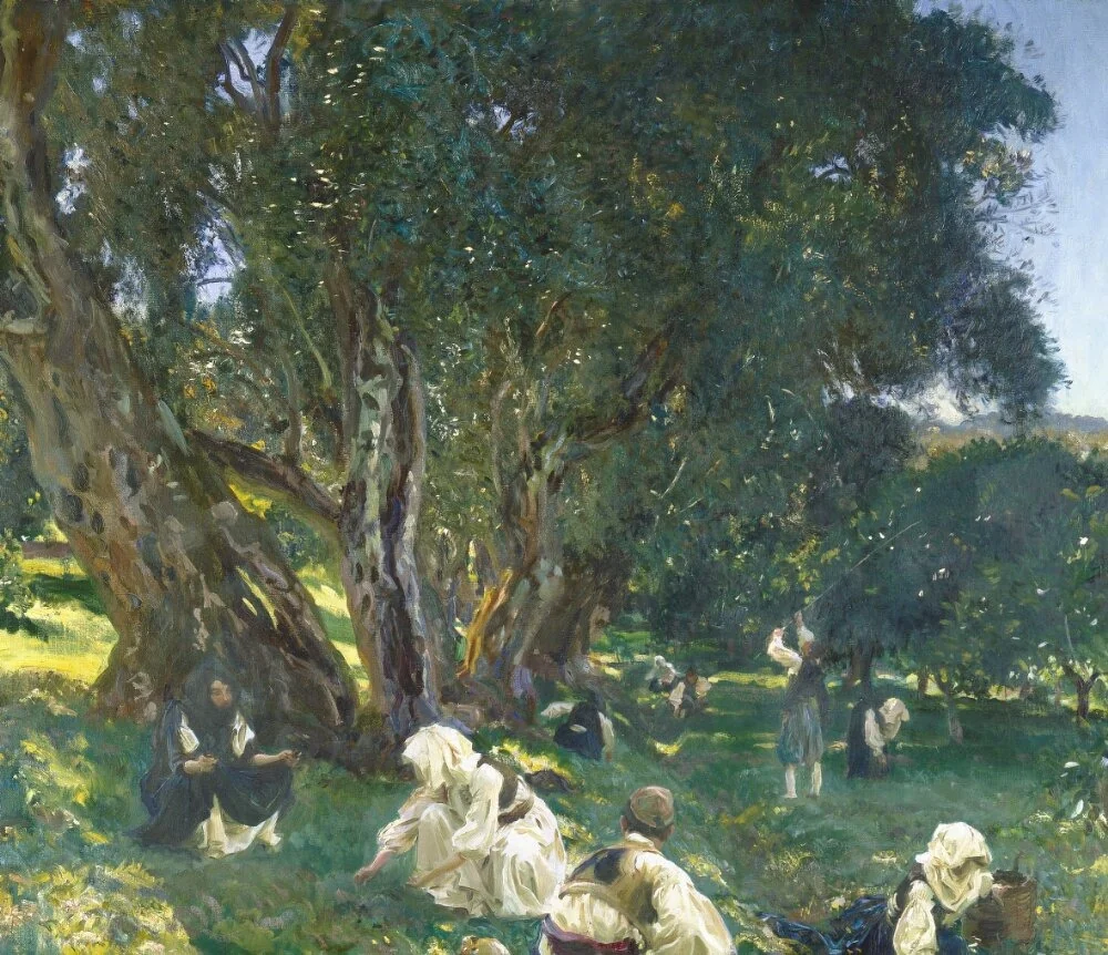 Albanian Olive Gatherers, by John Singer Sargent, oil, 1909