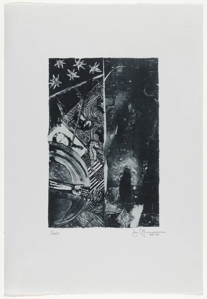 Untitled, by Jasper Johns, ink, 1991