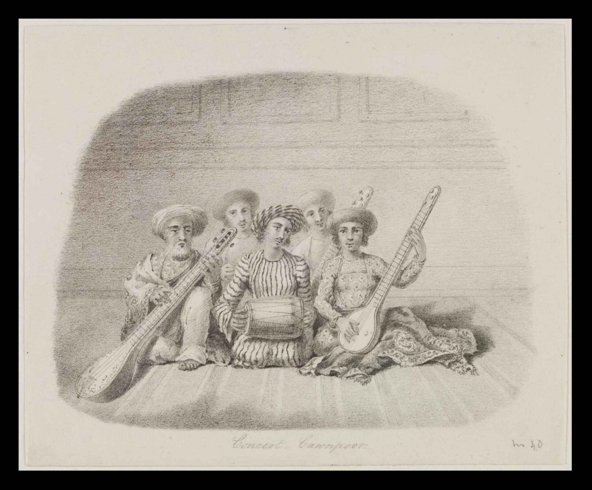 Concert. Cawnpoor, by Robert Captain Smith, 1845