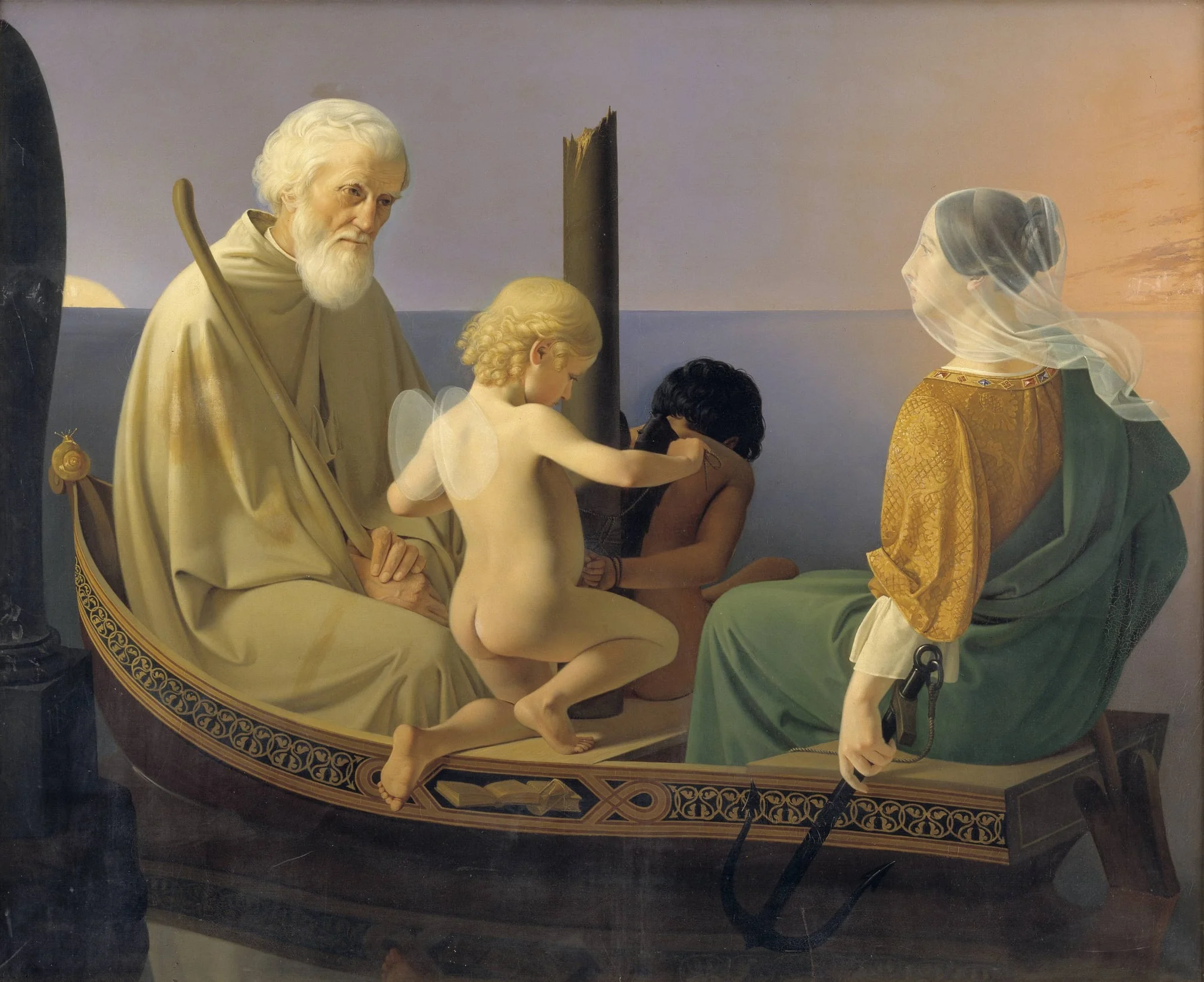 Old Age. From the series: The Four Ages of Man, by Unknown, 1842