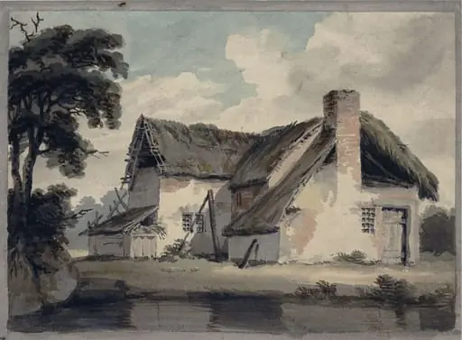 Thatched Cottage near a Pond