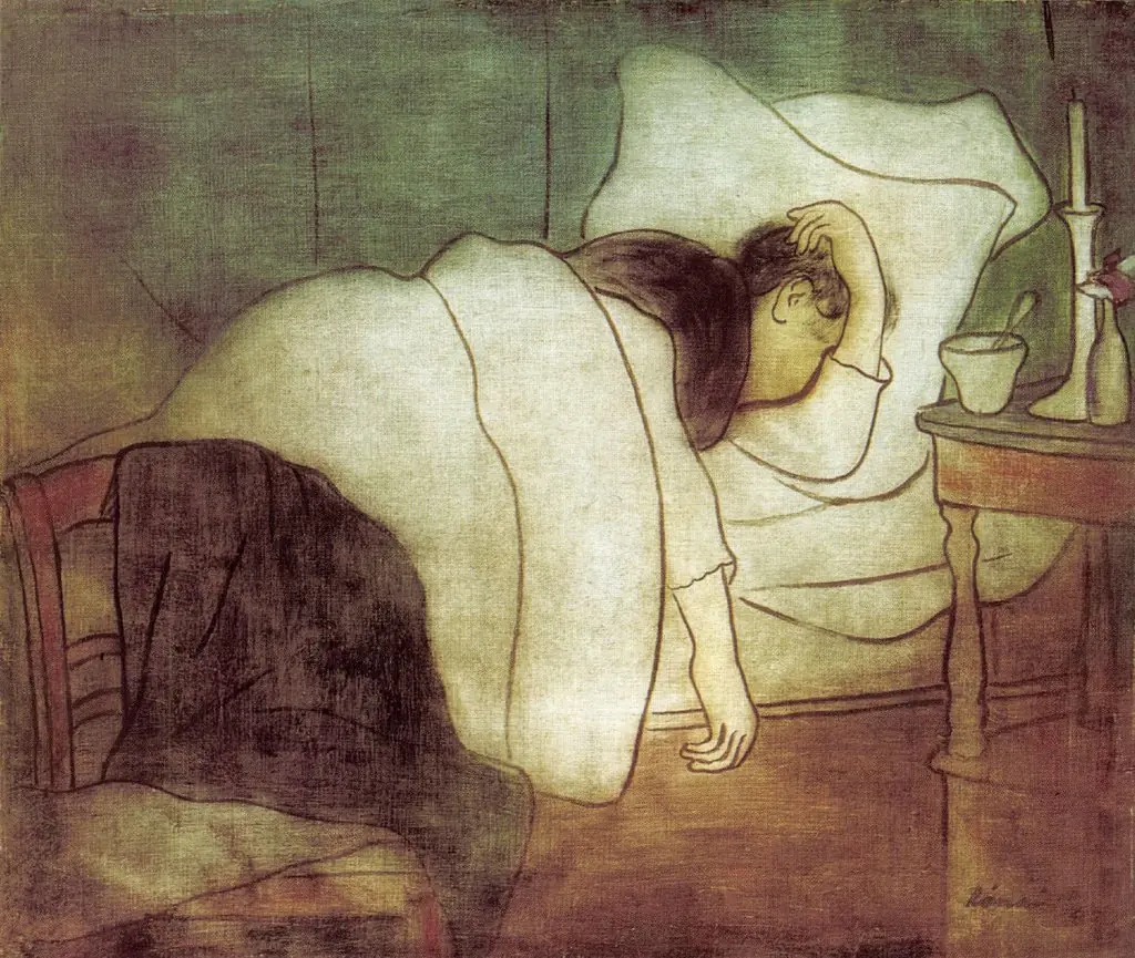 Woman Lying in Bed