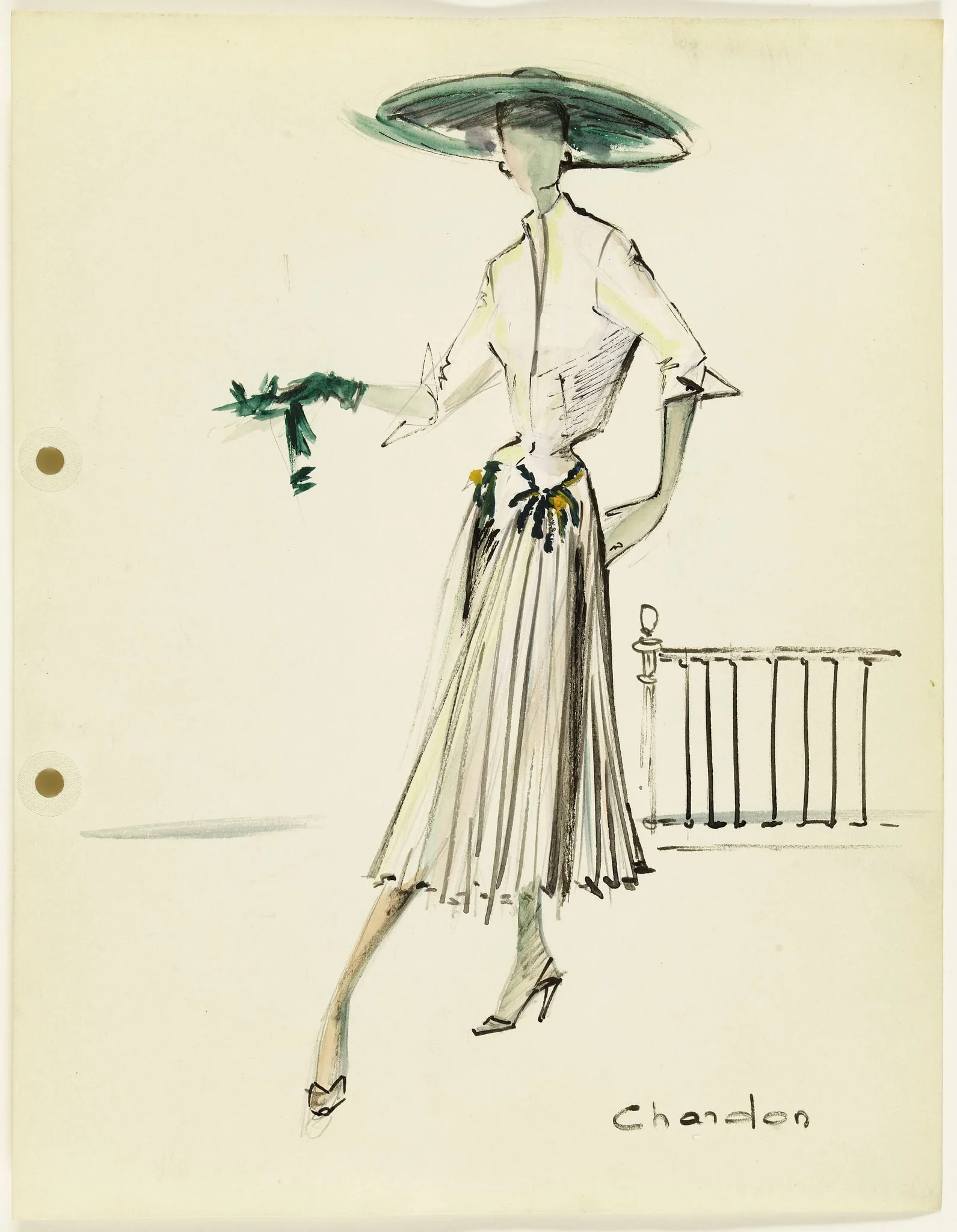 'Chardon', by Carven, 1951