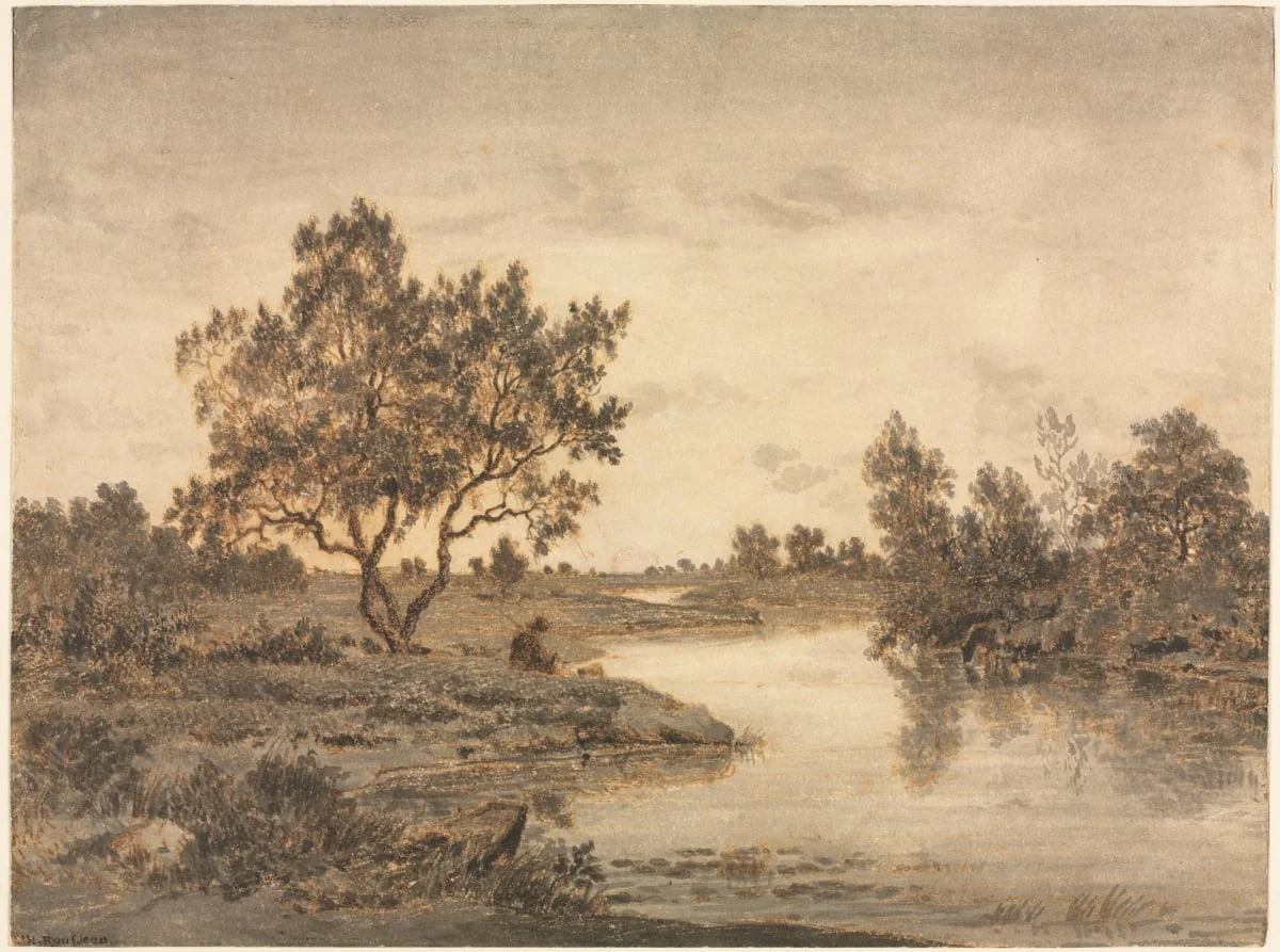 The Fisherman (Le Pêcheur), by Théodore Rousseau, 1842