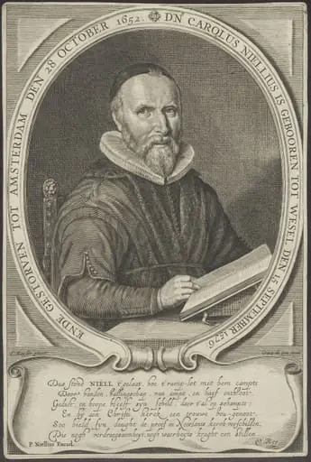 Portrait of Carolus Niëllius, Remonstrant minister