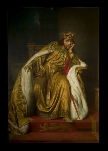 Herbert Beerbohm Tree as King John in <i>King John</i> by William Shakespeare