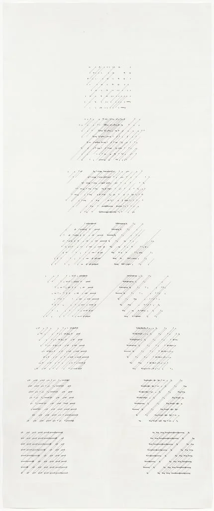 Untitled, by Channa Horwitz, ink, 1975