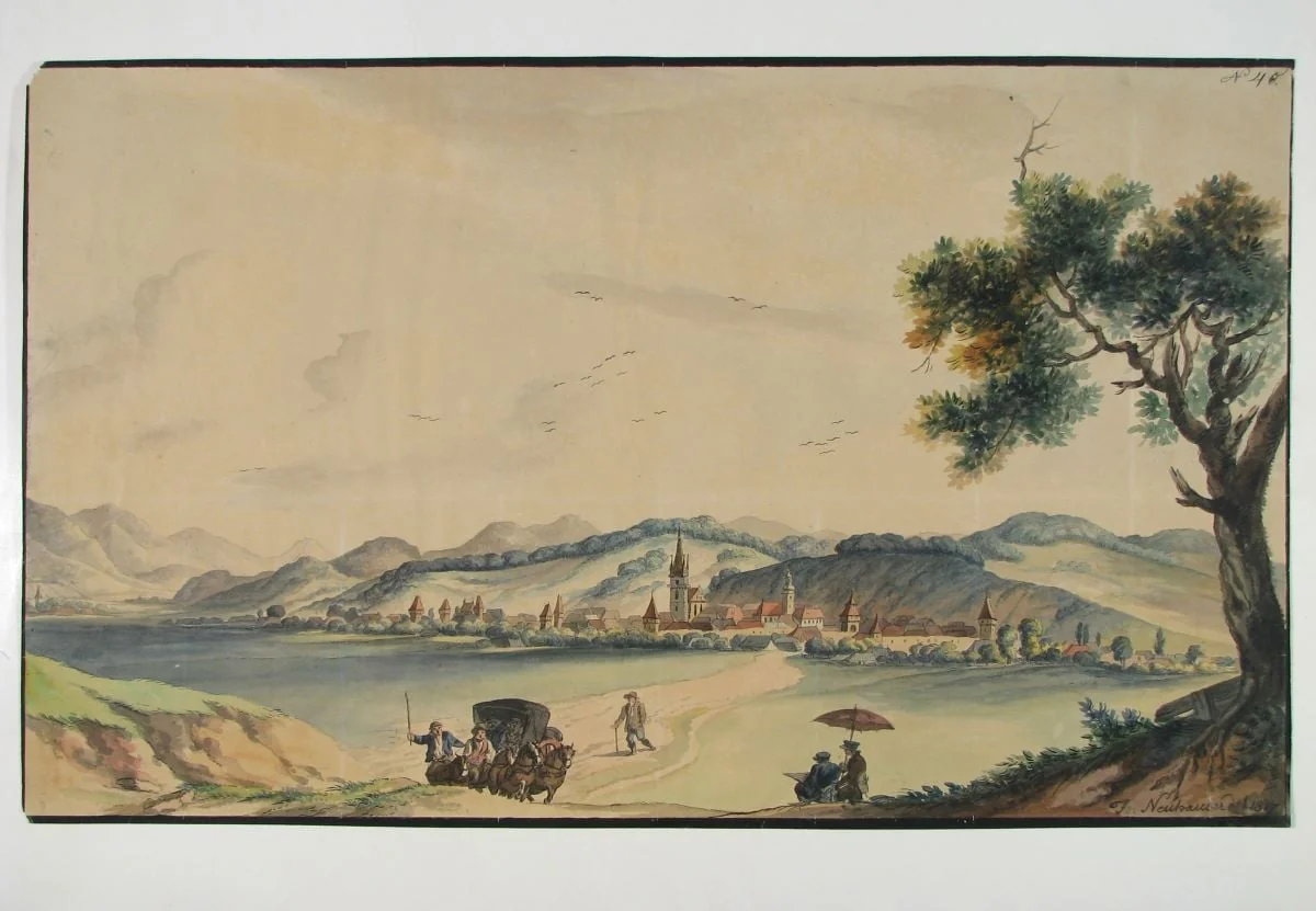 Vedere din Bistrița, by Franz Neuhauser