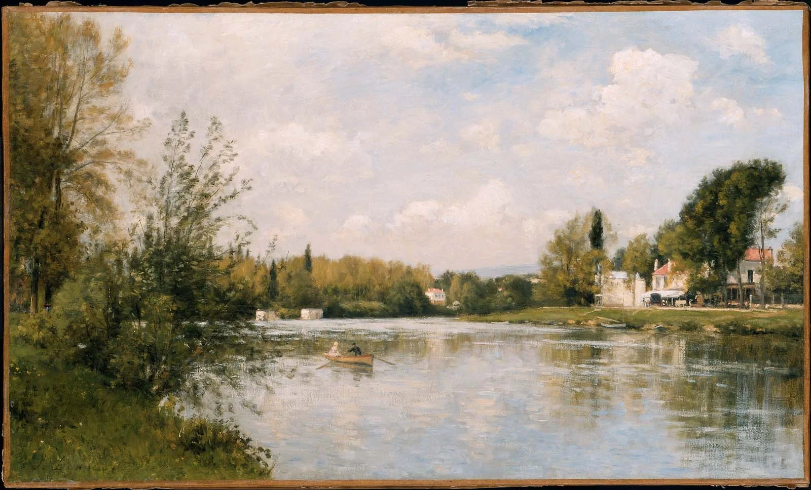 The Marne at La Varenne, by Unknown, oil, 1890