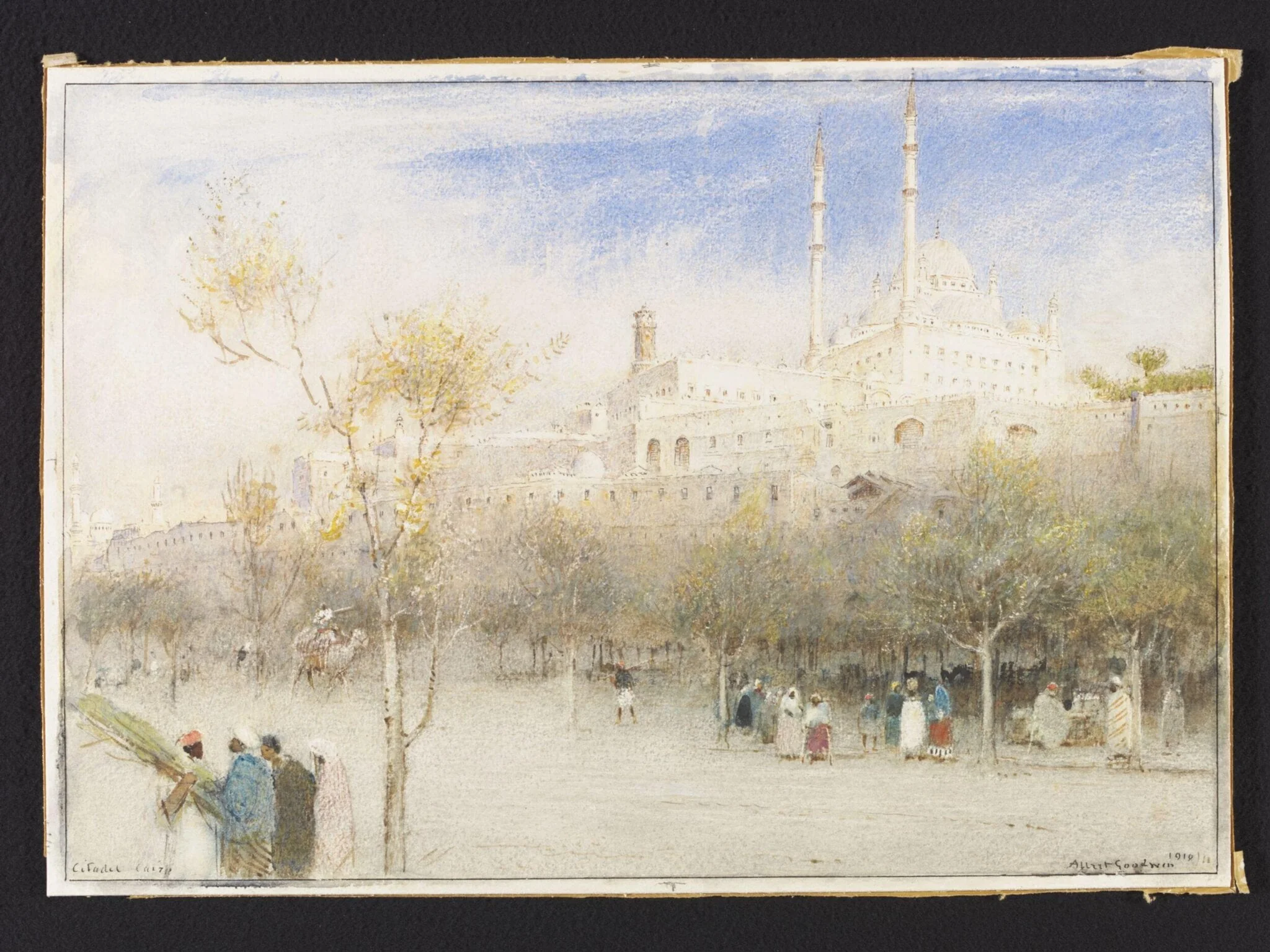 Citadel Cairo, by Albert Goodwin, watercolor, 1910