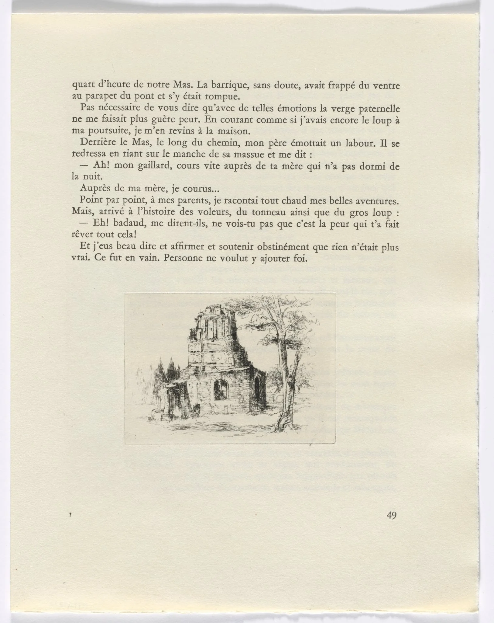 Frédéric Mistral: Mémoires et Recits by Frédéric Mistral: ruin (page 49)