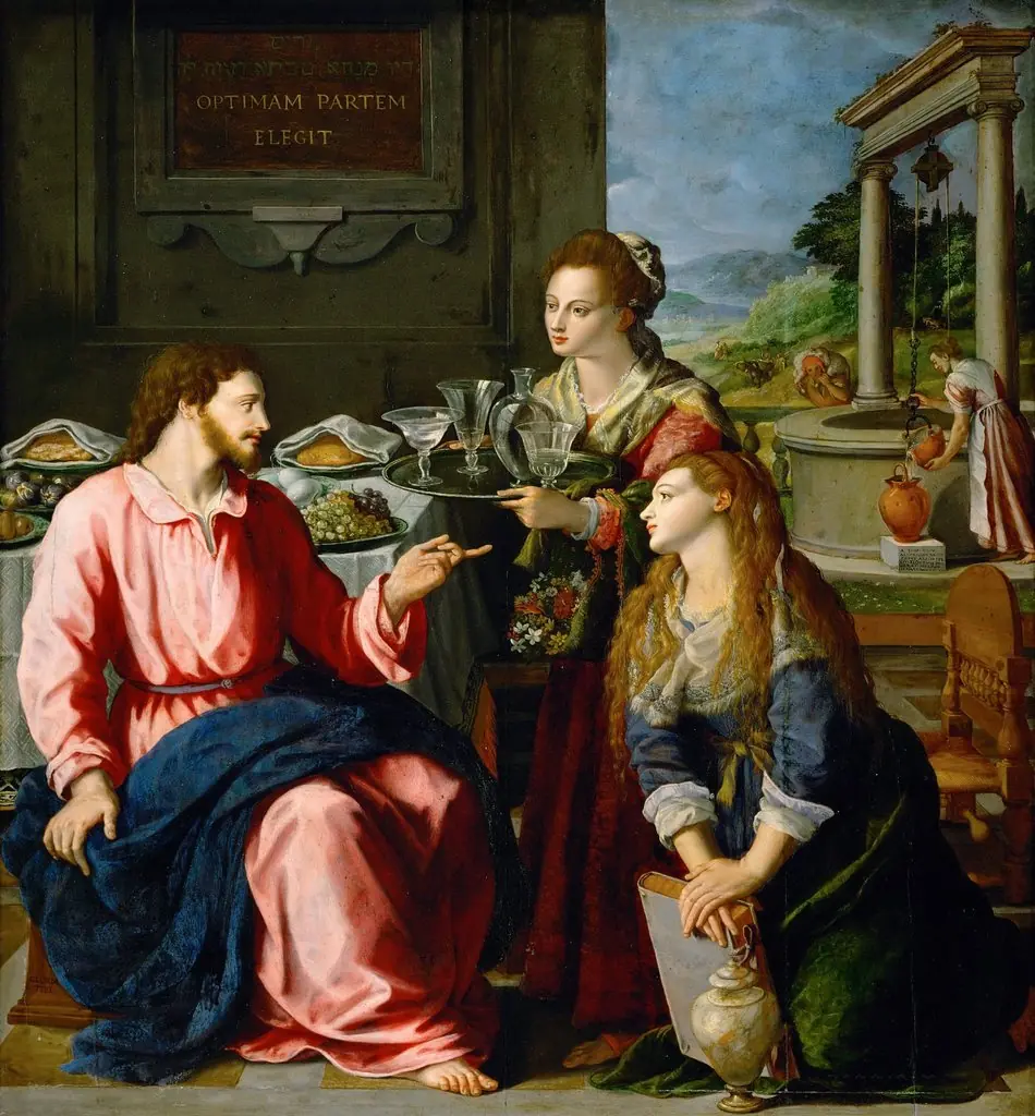 Christ at the house of Martha and Mary