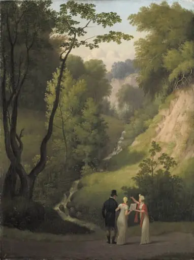 The Devil's Cleft at Liselund Manor. The Island of Møn