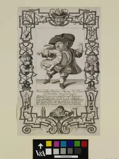 Monsr Gilles Platfues, maître de danse à l'Academie des Lourdeaux.