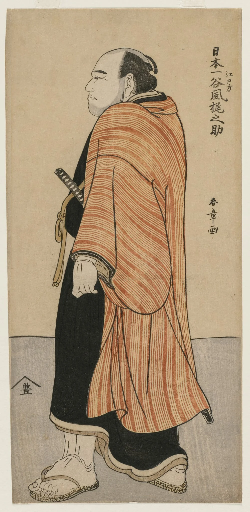 Tanikaze Kajinosuke, by Katsukawa Shunshō, 1784