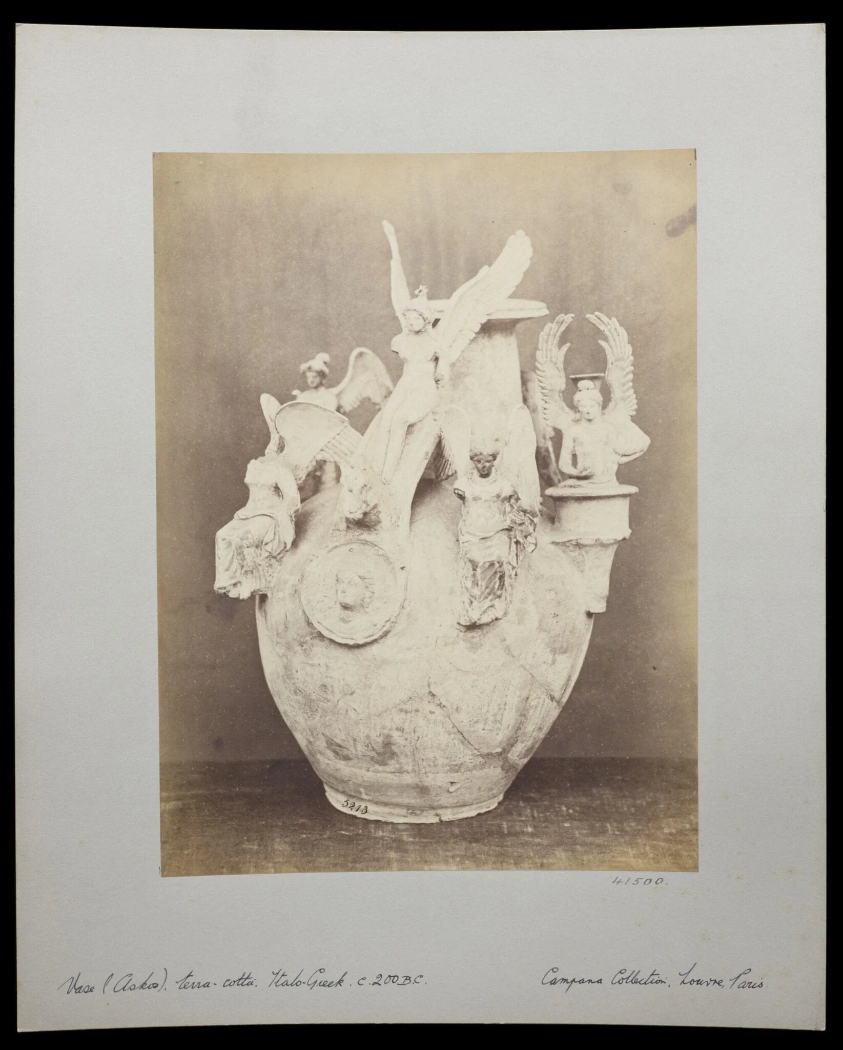 Perfume Burner in terra cotta, by Louise Laffon, photographic, 1864