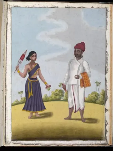 A silk-weaver and his wife