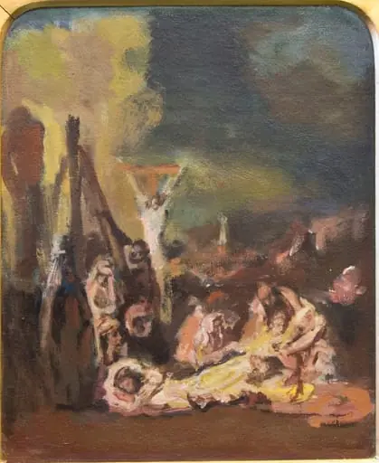 Pietá (interpretare după Rembrandt)
