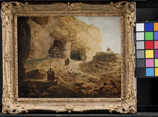 A Quarry with a Flock of Sheep