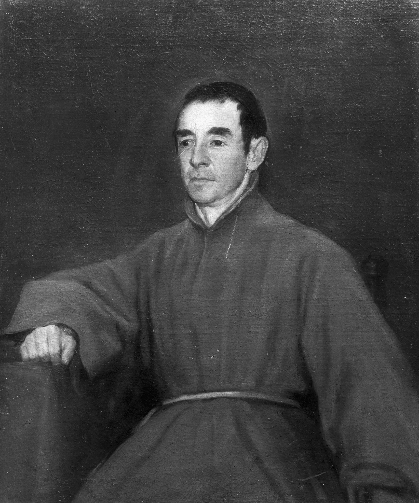 Portrait of a Monk, by Francisco Goya, paint, 1803