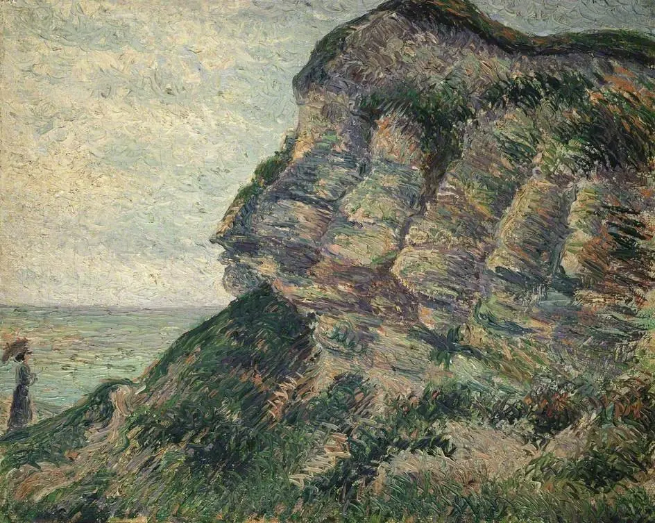 Woman walking on a Headland