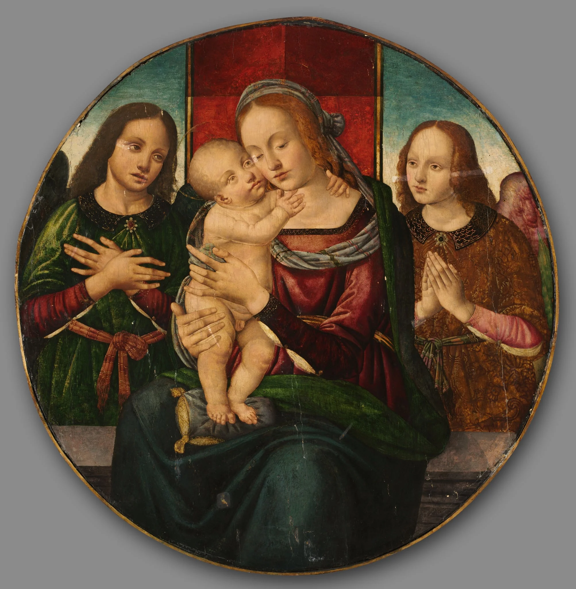 Virgin and Child with Angels, by Master of the Holden Tondo, unspecified, 1504