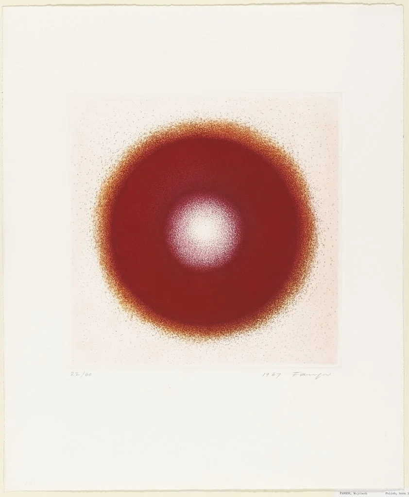 Untitled, by Wojciech Fangor, ink, 1967