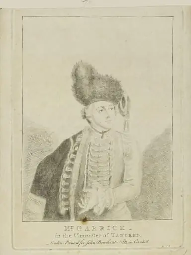 Mr. Garrick in the character of Tancred