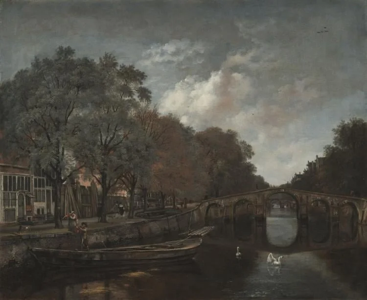 Herengracht, Amsterdam, by Jan Wijnants, unspecified, 1661
