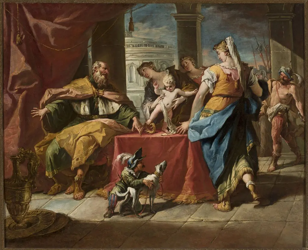 Moses trampling on the Pharaoh’s crown