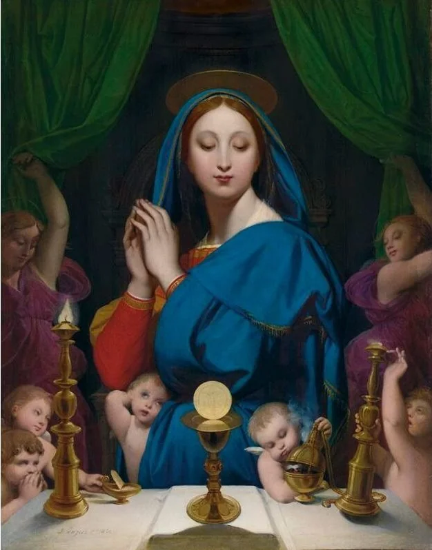 The Virgin with the Host, by Jean Auguste Dominique Ingres, unspecified, 1860