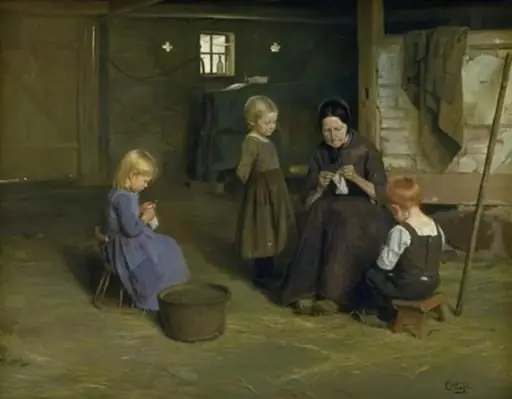 A Knitting Lesson