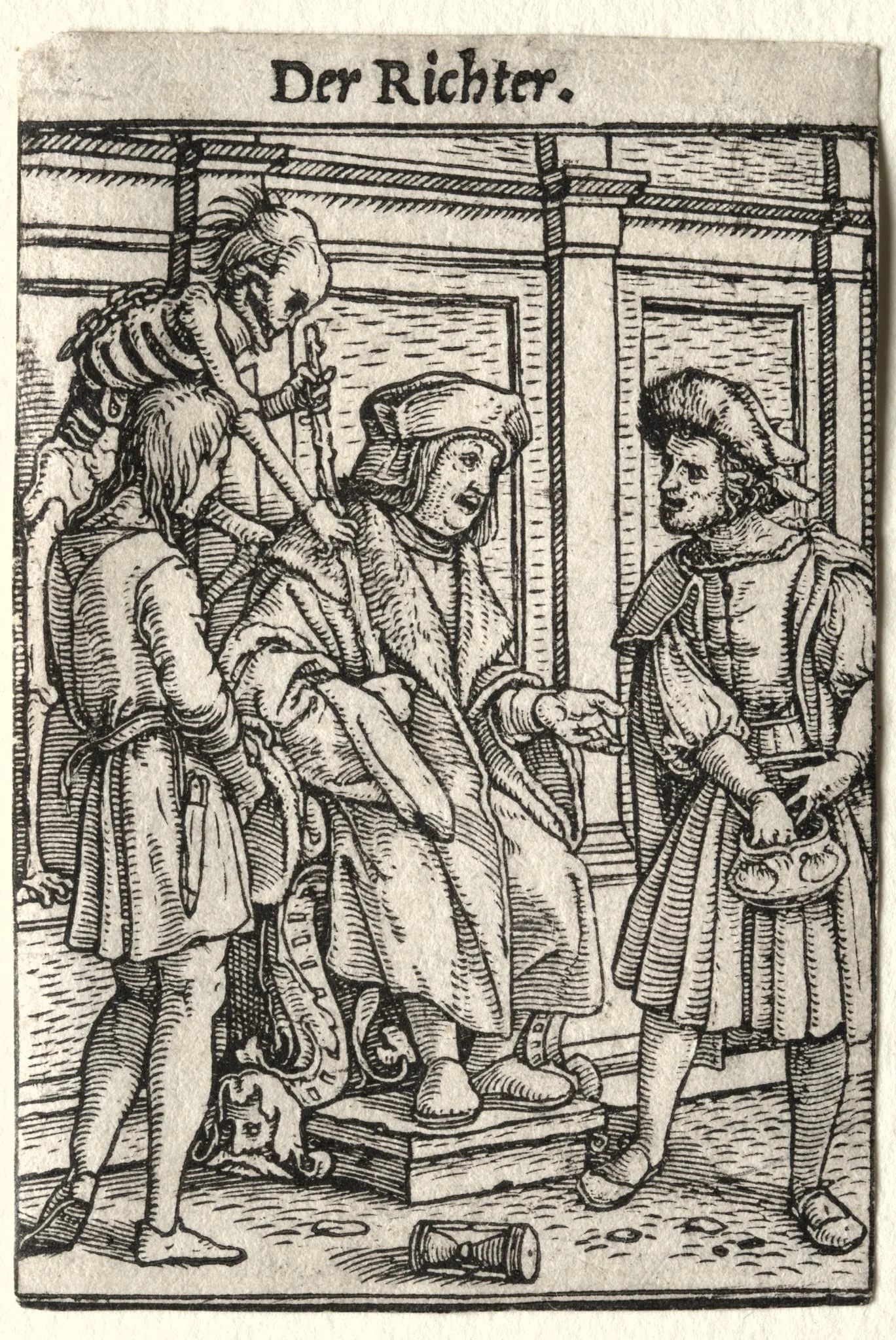 Dance of Death:  The Judge, by Hans Holbein the Younger, 1526