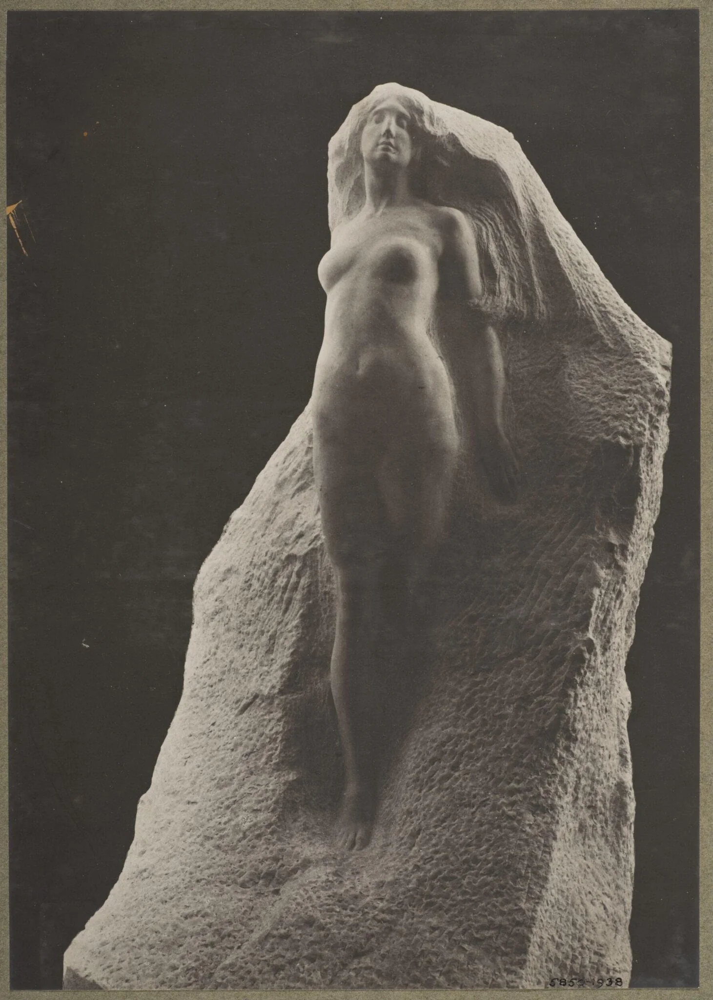 The Mountain Peak, by Leonardo Bistolfi, photographic