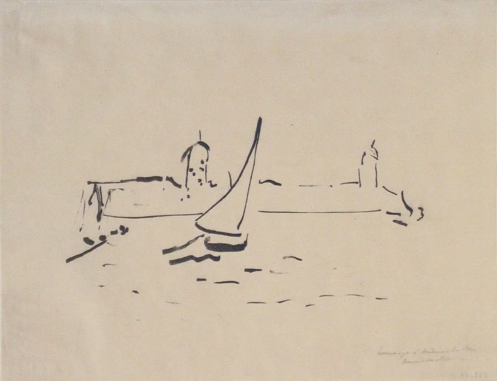 Untitled, by Henri Matisse, ink, 1907