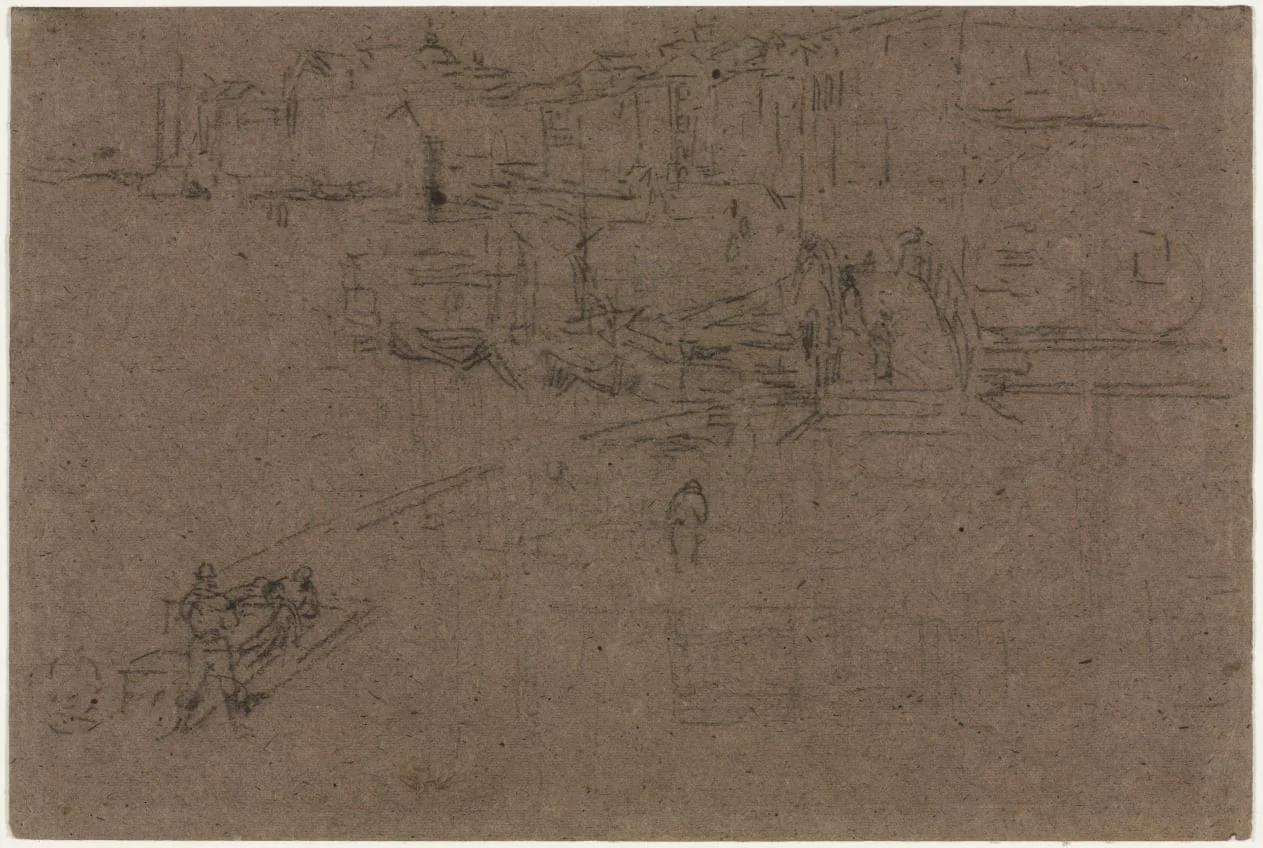The Riva, Venice, by James McNeill Whistler, 1880