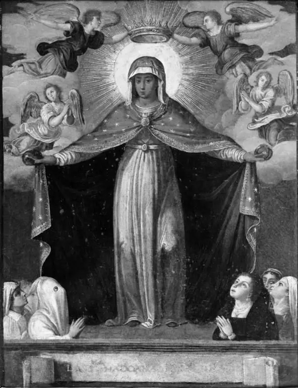 Madonna i en glorie af engle